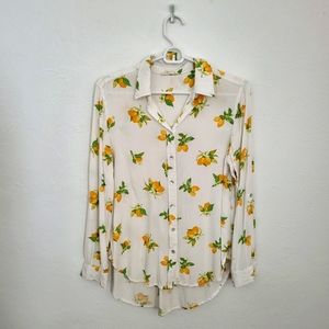Jane & Delancey Lemons Button Down Shirt